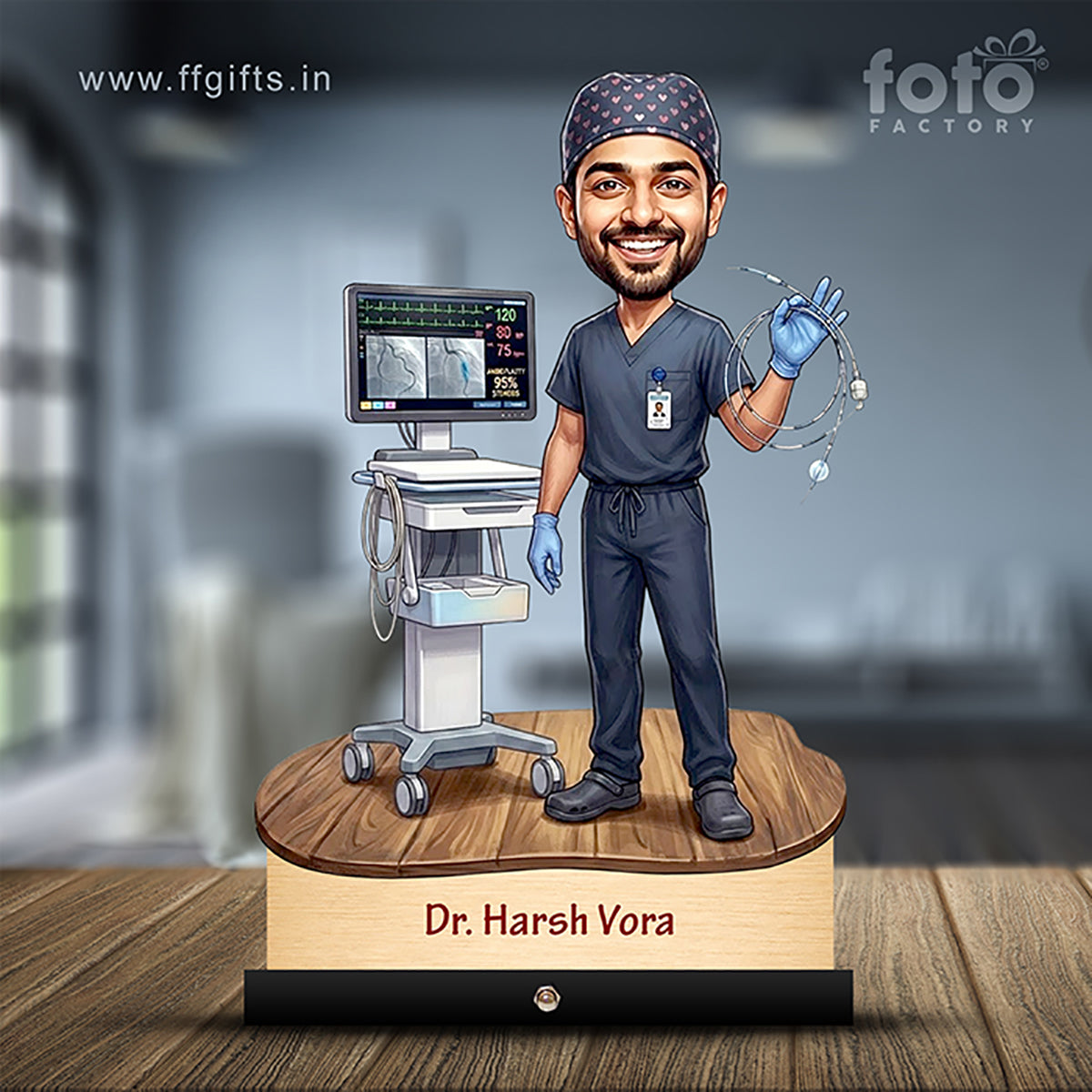 Cardiologist Doctor Caricature C494