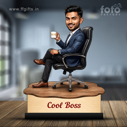 Personalized Cool Boss Caricature C818