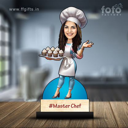 Lady Chef Caricature C382