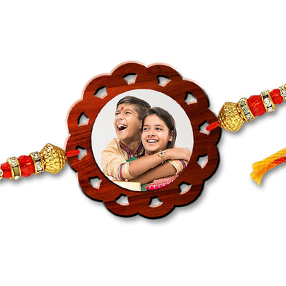 Flower Shape Photo Rakhi R006