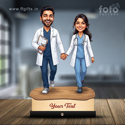 Couple Doctor Caricature C601