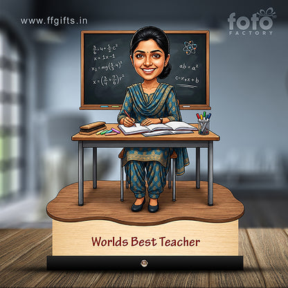 Worlds Best Teacher Caricature C535