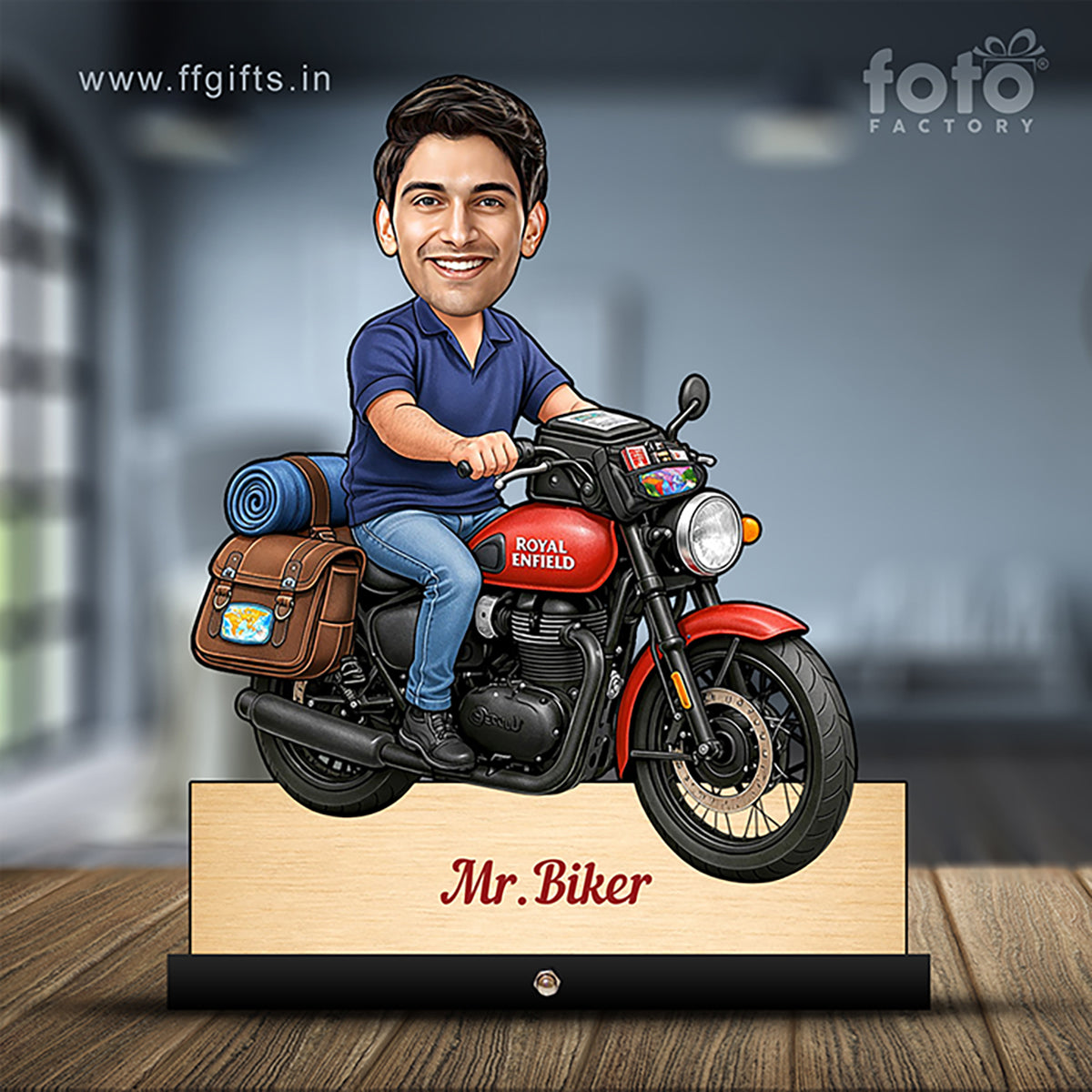 Bike Rider Traveler Caricature C432