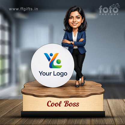 Personalized Female Cool Boss Caricature C863