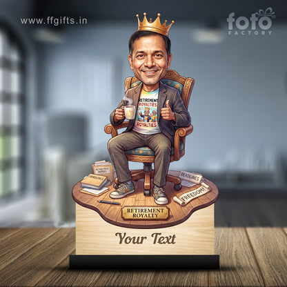 Personalized Male Retirement Caricature C1084