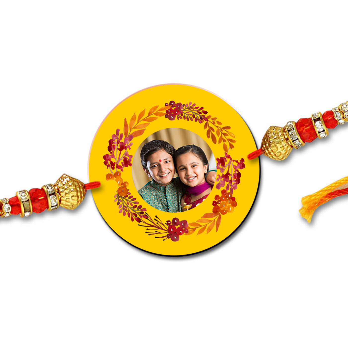 Circle Shape Photo Rakhi R019