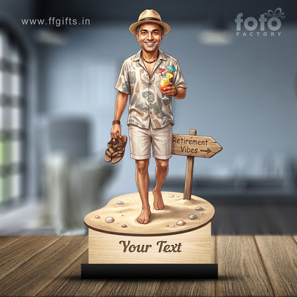 Personalized Male Retirement Caricature C1086