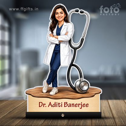 Personalized Female Doctor's Caricature C793