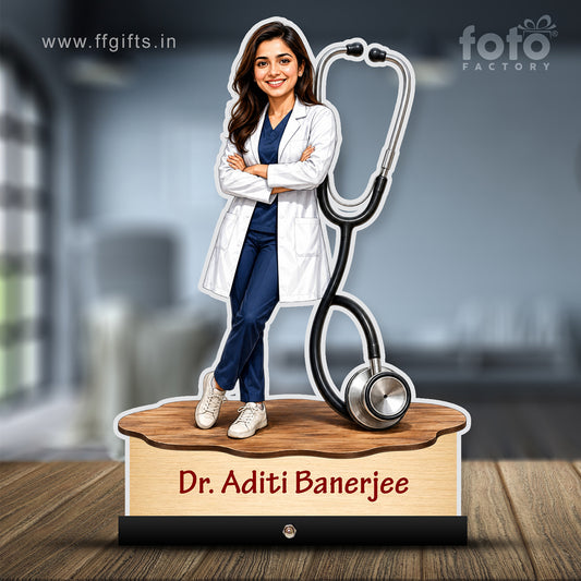 Personalized Female Doctor's Caricature C793