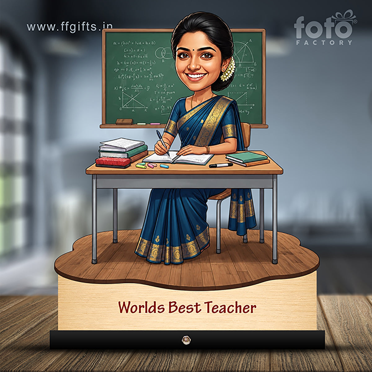 Worlds Best Teacher Caricature C517