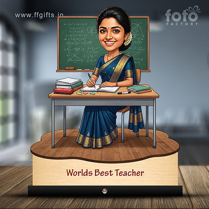 Worlds Best Teacher Caricature C517