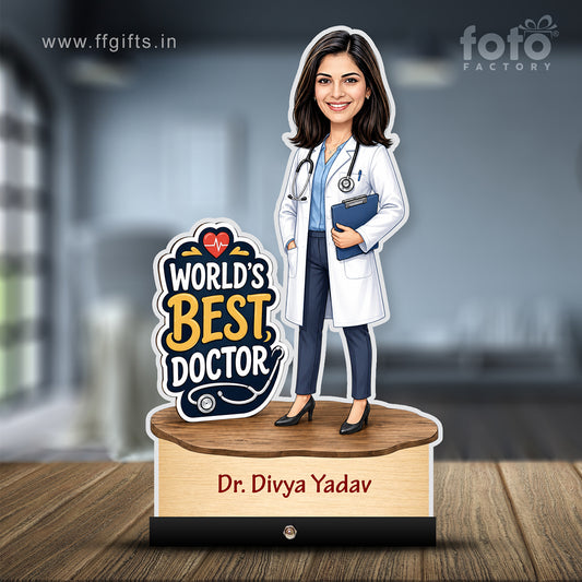 Personalized Female Doctor's Caricature C805