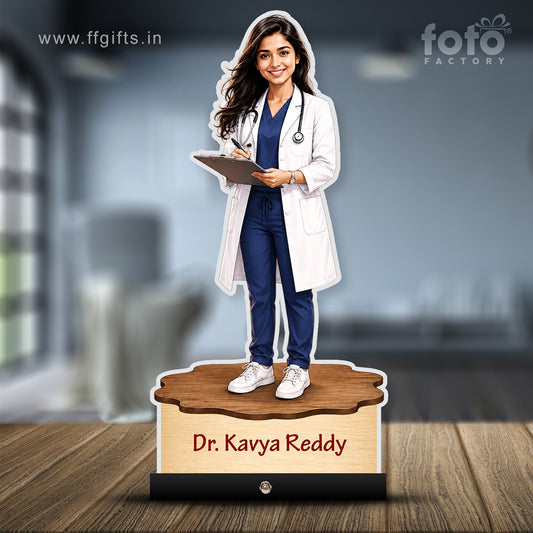 Personalized Female Doctor's Caricature C783