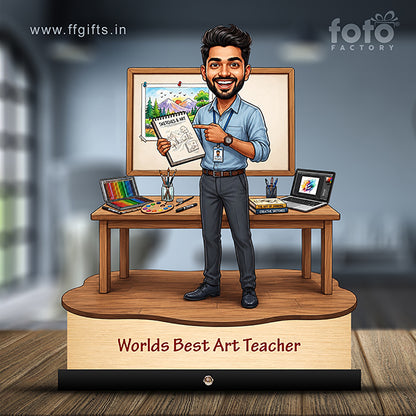 Worlds Best Drawing Teacher Caricature C520