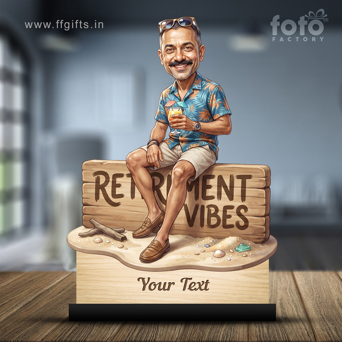 Personalized Male Retirement Caricature C1069
