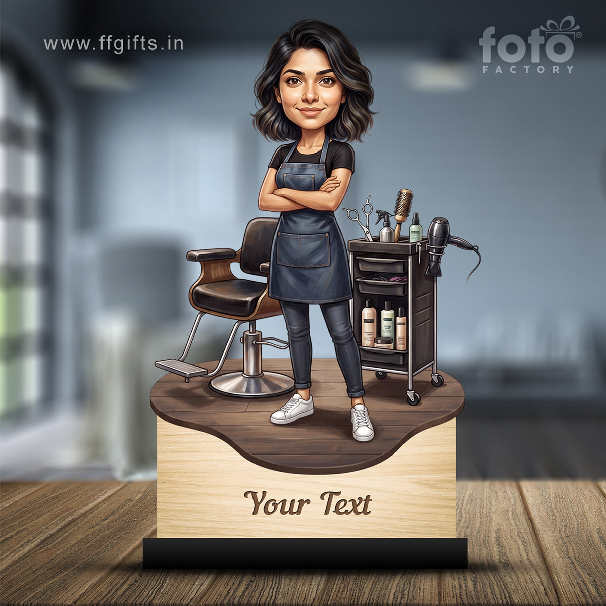 Personalized Gift for Beautician, Makeup Artist & Makeup Lover Caricature C1205