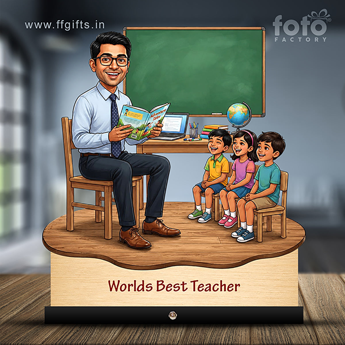 Worlds Best Nursery Teacher Caricature C545