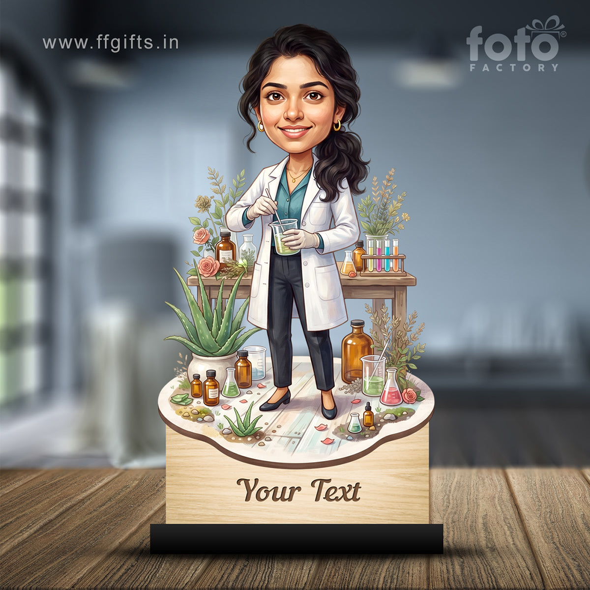 Personalized Gift for Beautician, Makeup Artist & Makeup Lover Caricature C1178