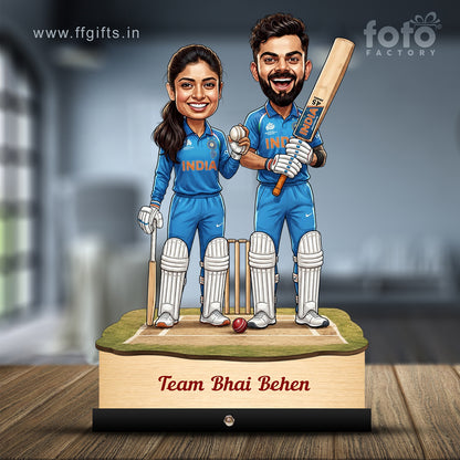 Team Bhai Behen Caricature C593