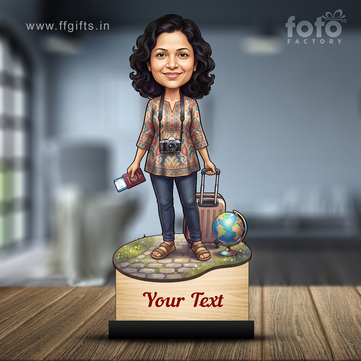 Personalized Female Retirement Caricature C1056