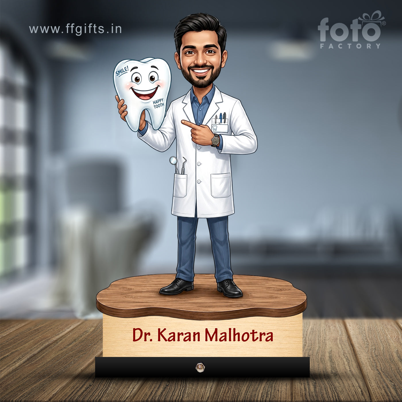 Dentist Doctor Caricature for Male Doctor C568