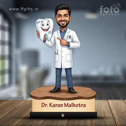Dentist Doctor Caricature for Male Doctor C568