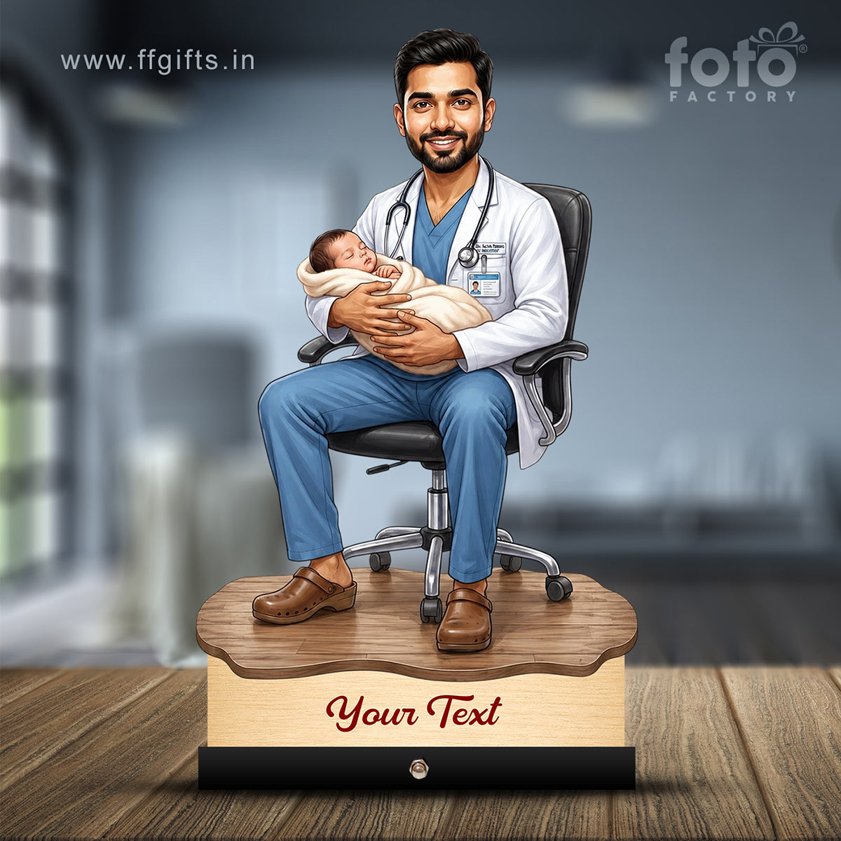 Gynecologist Doctor Caricature C618