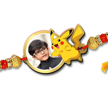 Pikachu Kids Photo Rakhi R014