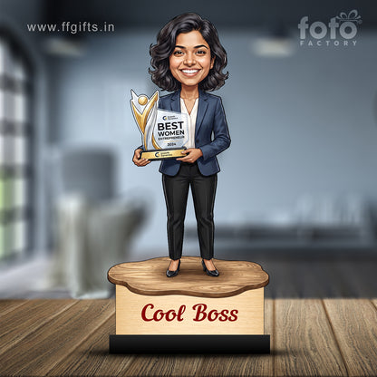 Personalized Female Cool Boss Caricature C845