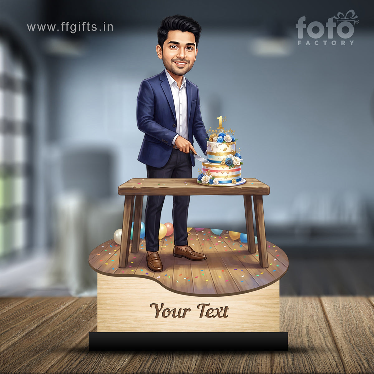 Personalized Work Anniversary Male Caricature C1109