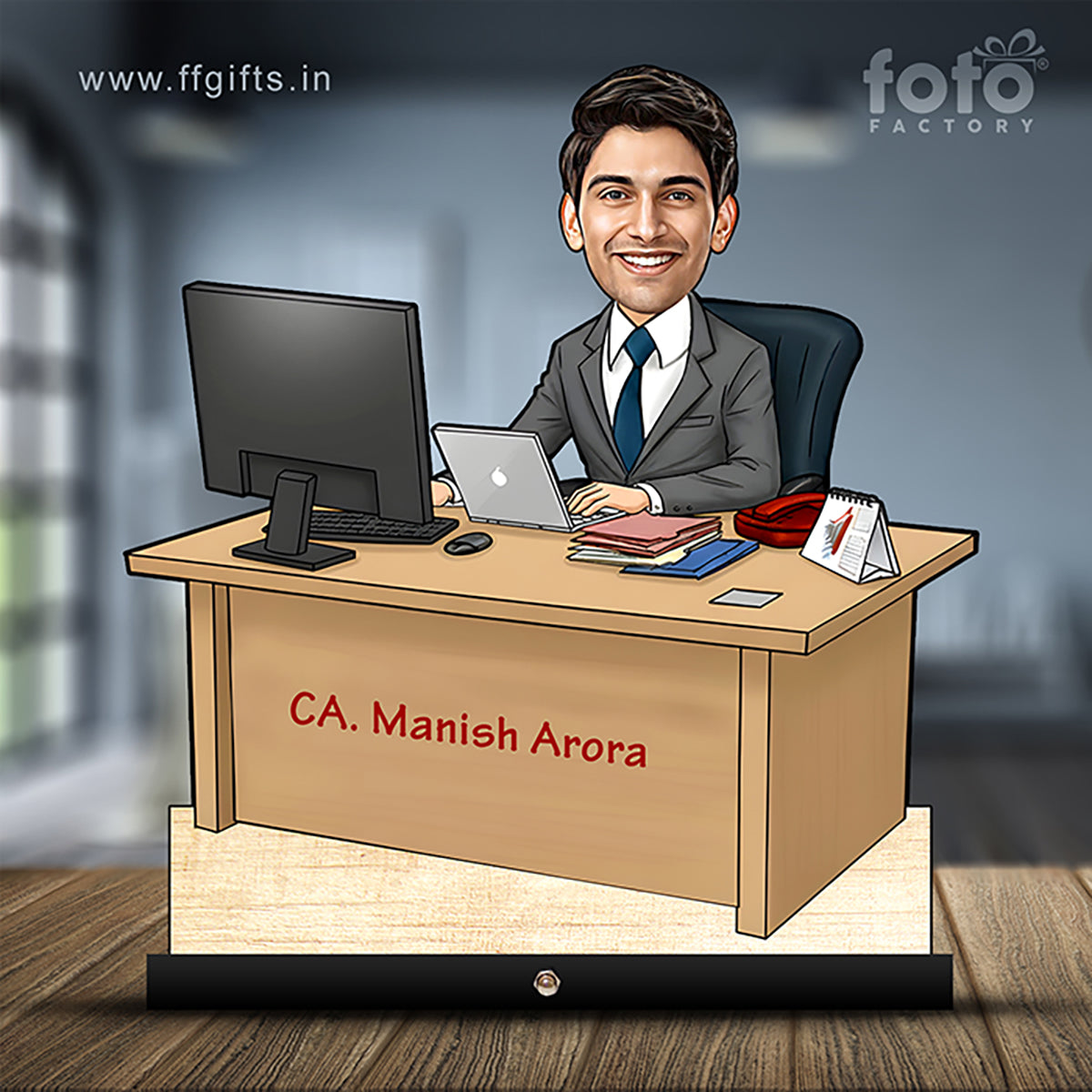 Chartered Accountant CA Caricature C451