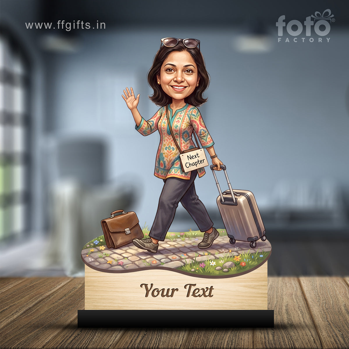 Personalized Female Retirement Caricature C1073