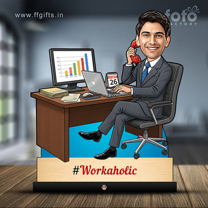 Corporate Male Caricature C446