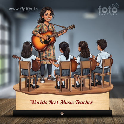 Worlds Best Music Teacher Caricature C504
