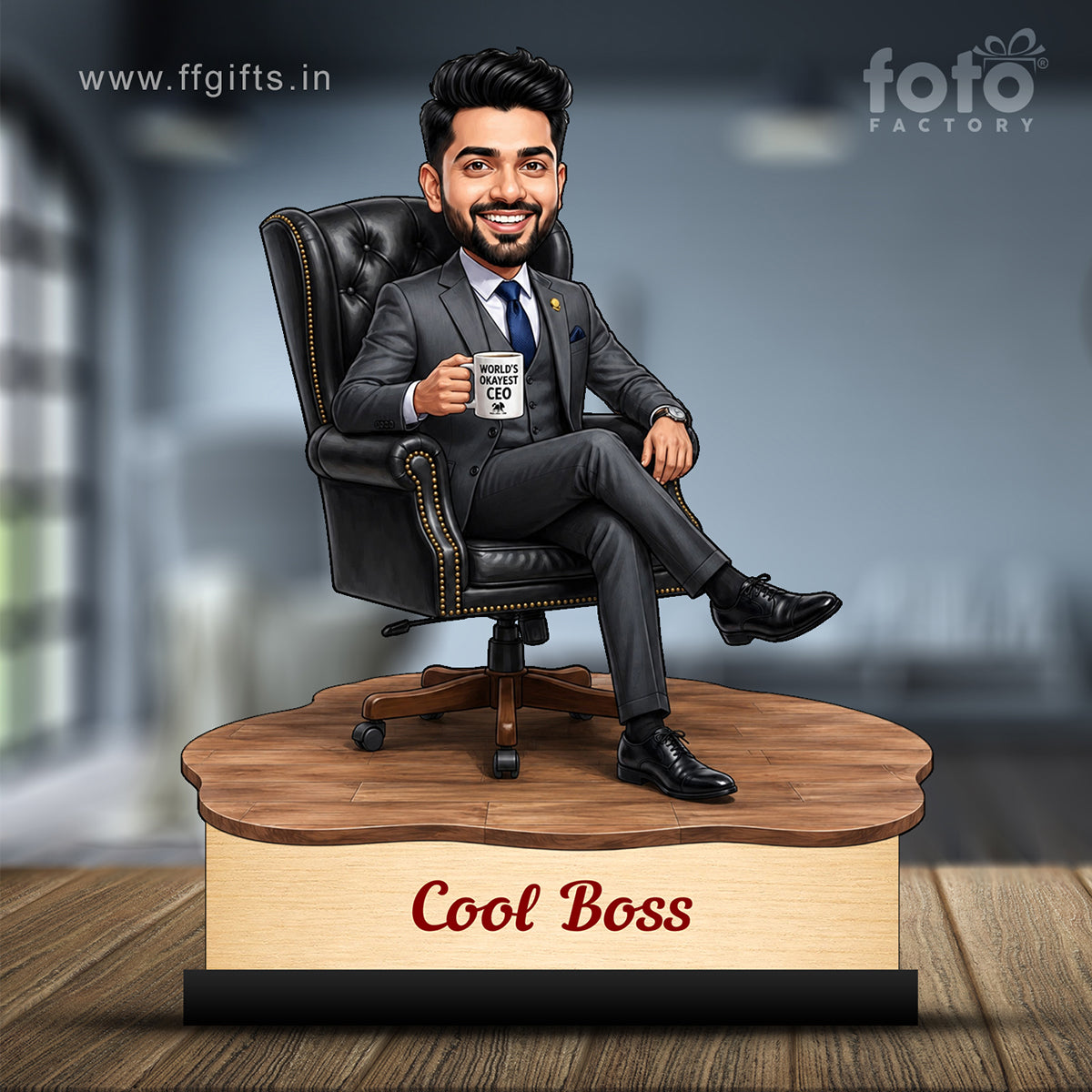 Personalized Cool Boss Caricature C836
