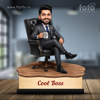 Personalized Cool Boss Caricature C836