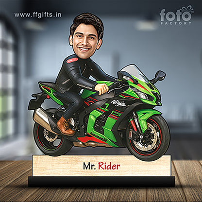 Super Bike Rider Caricature C394
