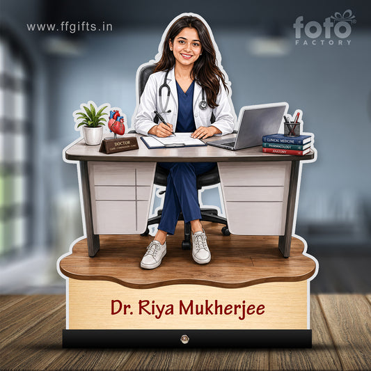 Personalized Female Doctor's Caricature C799