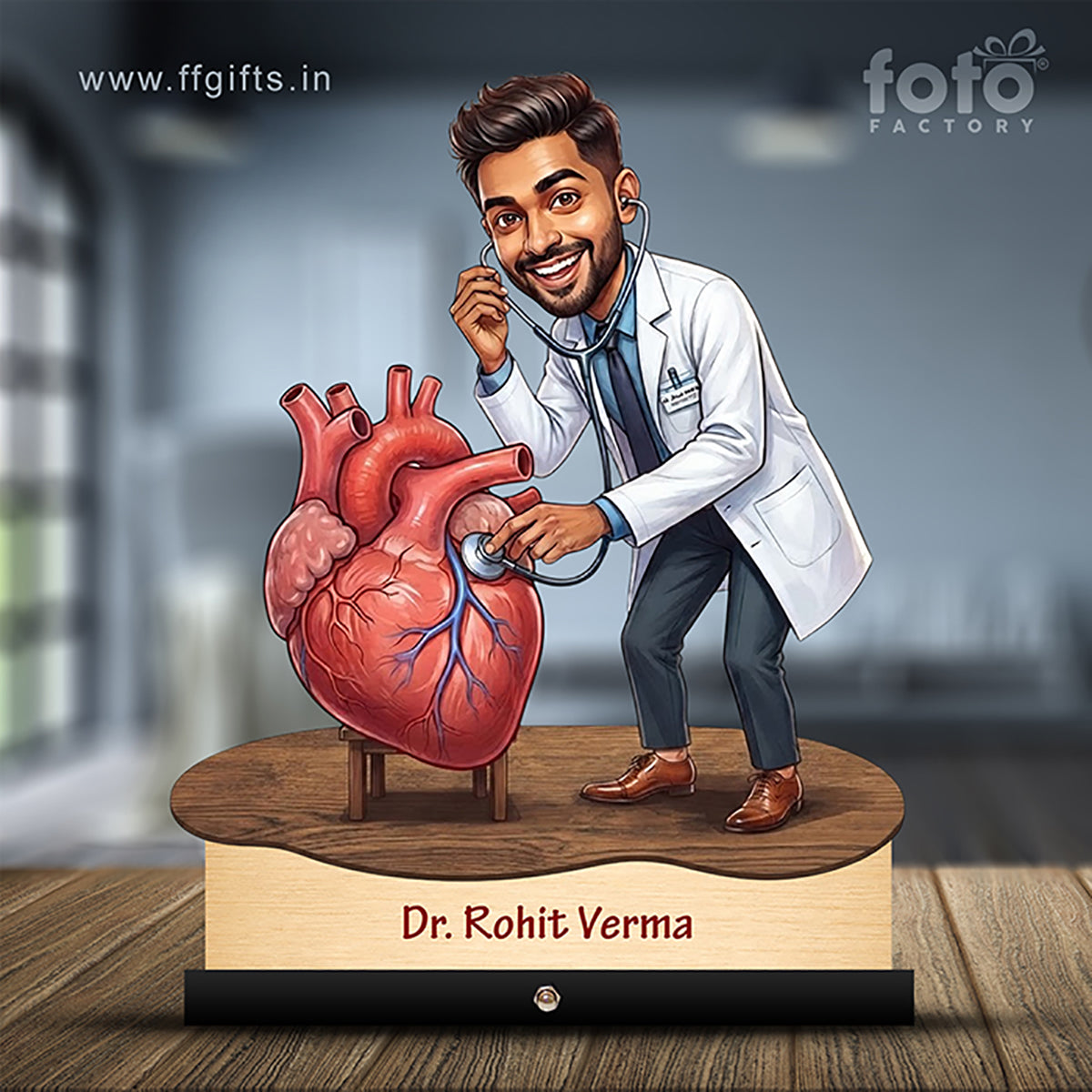 Cardiologist Doctor Caricature C489