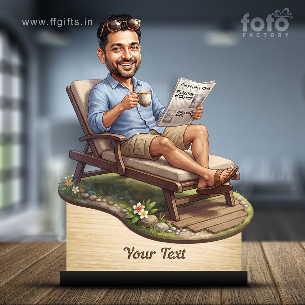 Personalized Male Retirement Caricature C1076