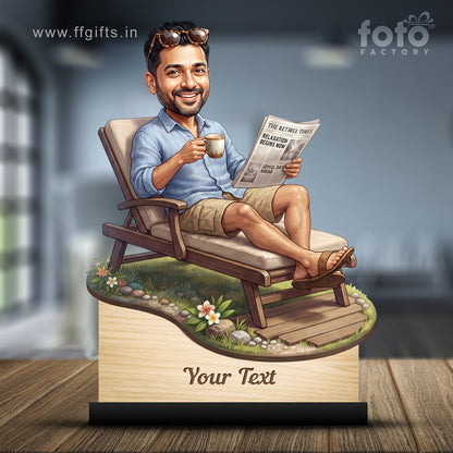 Personalized Male Retirement Caricature C1076