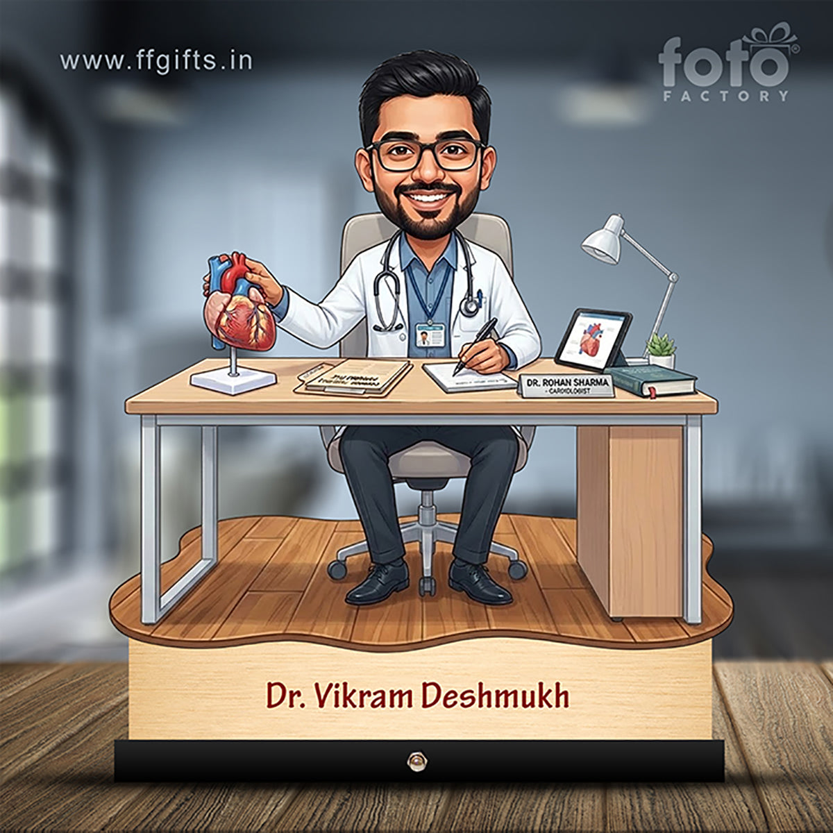Cardiologist Doctor Caricature C499