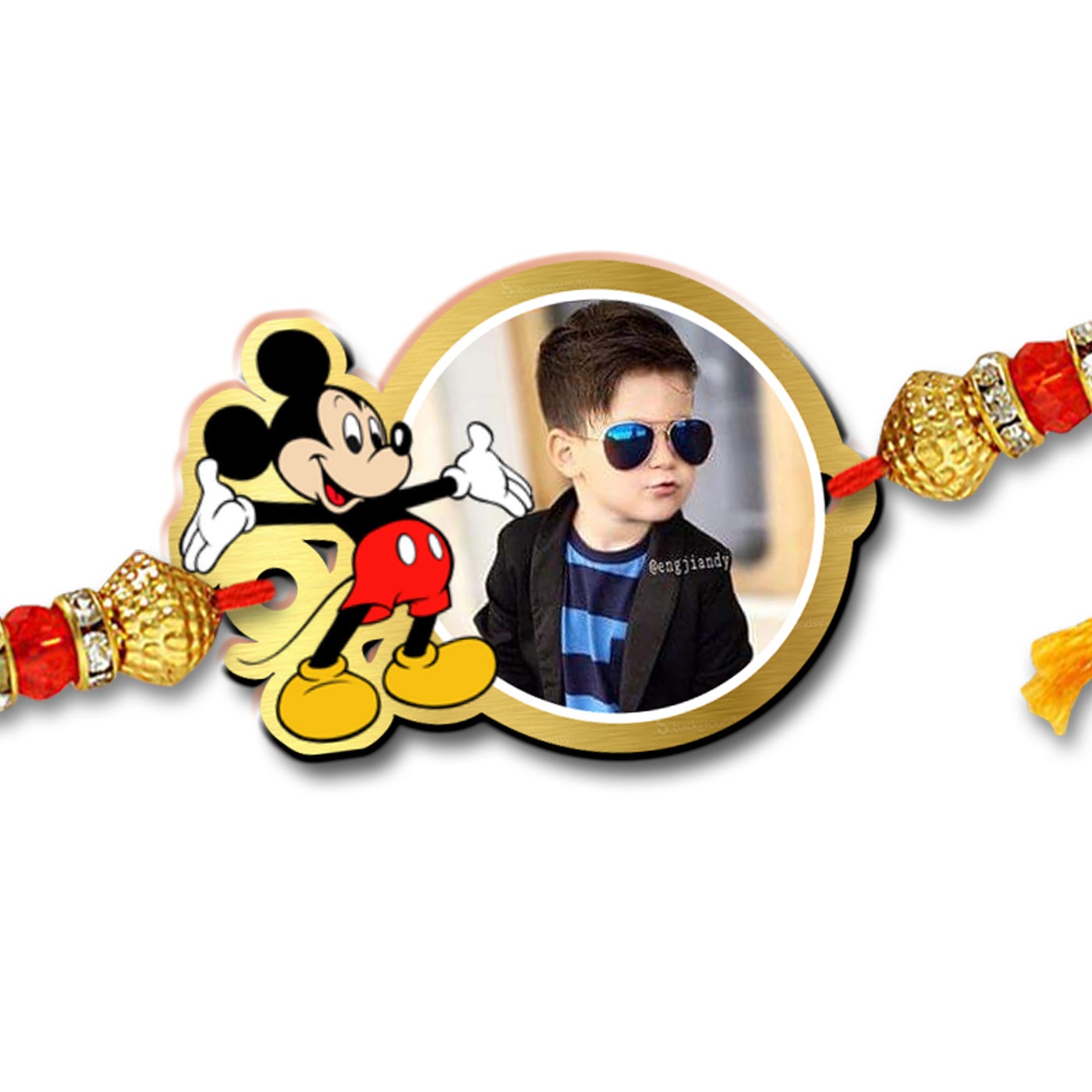 Mickey Mouse Kids Photo Rakhi R015