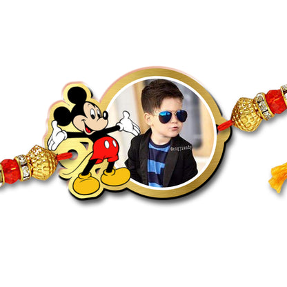 Mickey Mouse Kids Photo Rakhi R015