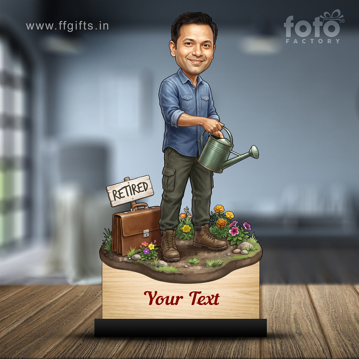 Personalized Male Retirement Caricature C1054