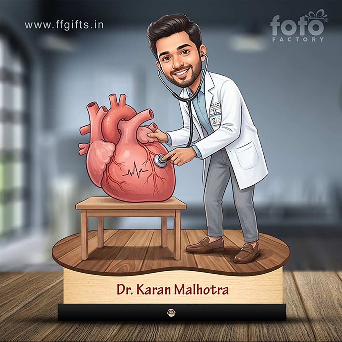Cardiologist Doctor Caricature C490
