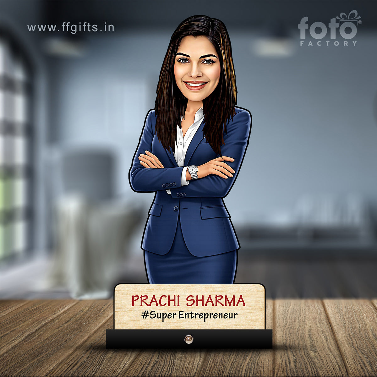 Corporate Female Caricature C424