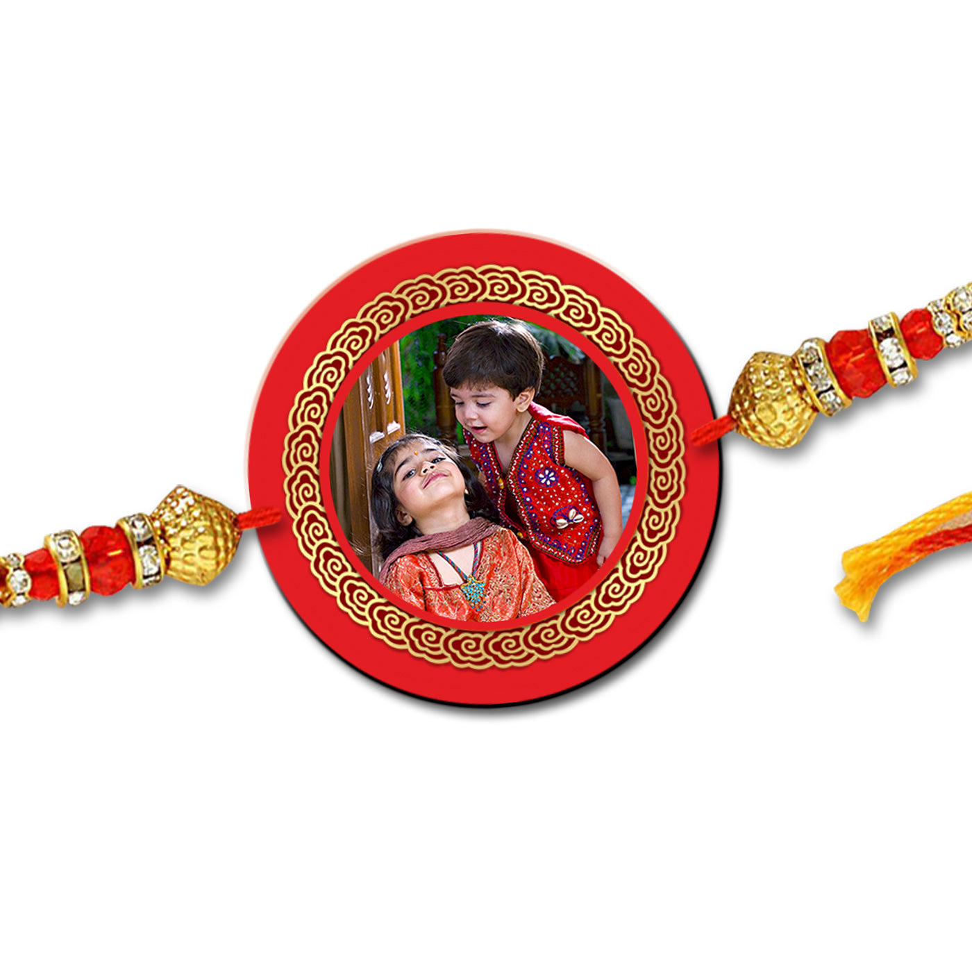 Circle Shape Photo Rakhi R018