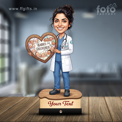 Gynecologist Doctor Caricature C620