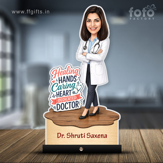 Personalized Female Doctor's Caricature C800